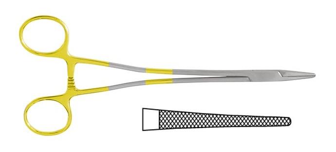TC HEGAR-VASCULAR Голкотримач; прямий; із зубчиками; для шульг; 20,0см. Tontarra Medizintechnik GmbH